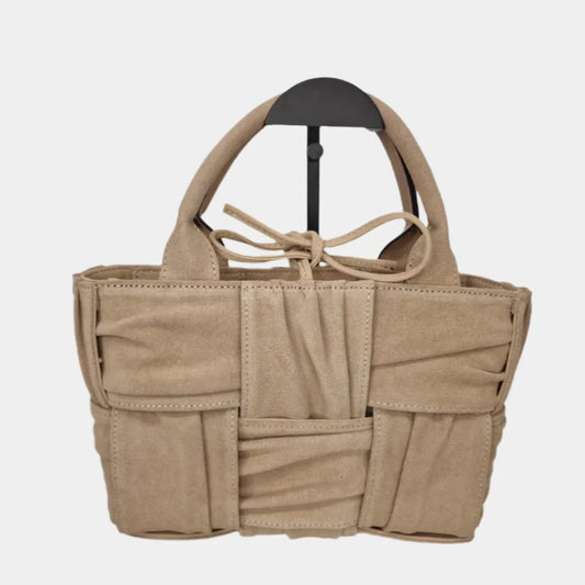 Geanta de dama Bottega Veneta din velur de inalta calitate